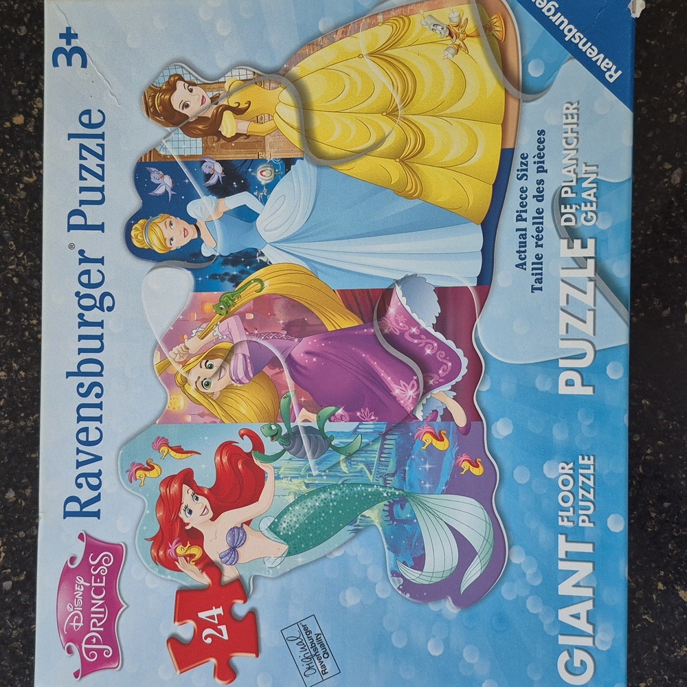 Ravensburger Disney Princess Puzzle with Red, Purple, and Yellow